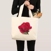 Rode roos - Red rose Grote Tote Bag (Voorkant (product))
