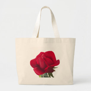 Rode roos - Red rose Grote Tote Bag