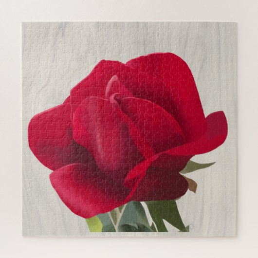 Rode roos - Red rose Legpuzzel (Verticaal)