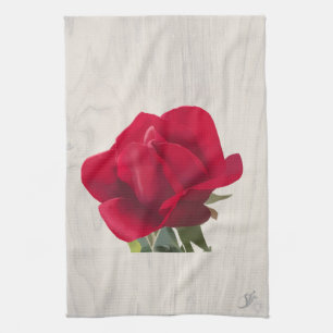 Rode roos - Red rose  Theedoek