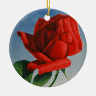 Rode Roos Roos Roos ZZwitserland Keramisch Ornament