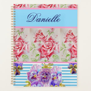 Rode Roos Shabby Chic Waterverfrozen Rozen Roze Bl Planner