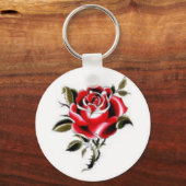 rode roos sleutelhanger (Voorkant)