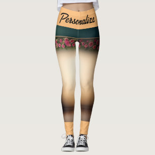 Rode Roos Smaakt Zwarte Sinaasappel Speciaal Leggings