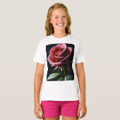 Rode roos t-shirt (Voorkant volledig)