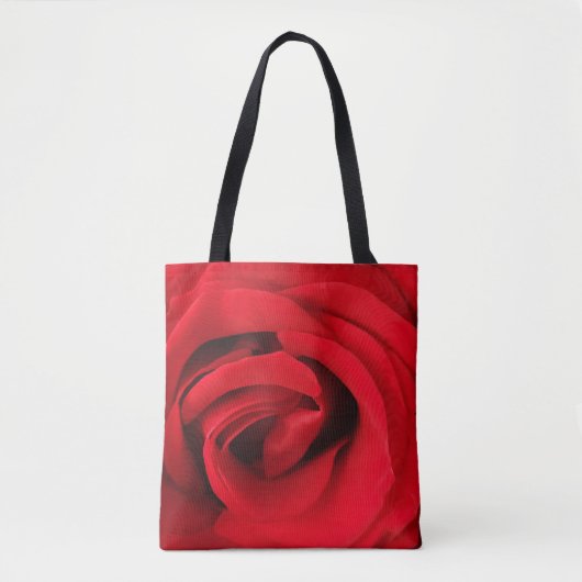 Rode Roos Tote Bag (Voorkant)