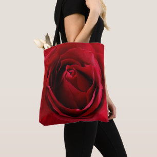rode roos tote bag