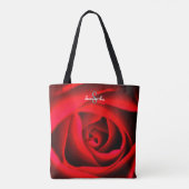 Rode Roos Tote tas (Achterkant)