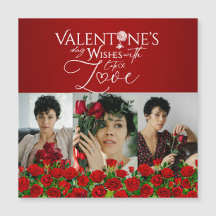 Rode Roos Valentijnsdag Fotocollage