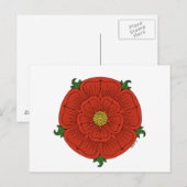 Rode Roos van Lancaster Briefkaart (Voorkant / Achterkant)
