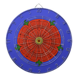 Rode Roos van Lancaster Dartbord