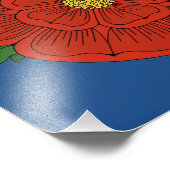 Rode Roos van Lancaster Foto Afdruk (Hoek)