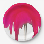 Rode Roos Witte Lucht Papieren Bordjes (Voorkant)