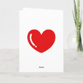 Rode Roosblaadjes Hartvormige Foto Valentijnsdag  Kaart (Achterkant)