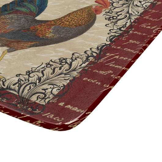 Rode Rooster  Snijplank (Hoek)