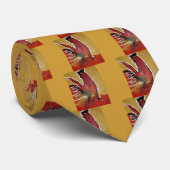 RODE ROOSTER STROPDAS (Opgerold)