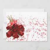 Rode Rose Wedding Uitnodiging (Achterkant)