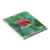 rode rosebud notitieblok (Schuin)