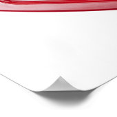 Rode Rotary-telefoon Poster (Hoek)