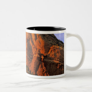 Rode rotsen bij Sterling Canyon in Sedona Arizona Tweekleurige Koffiemok