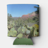 Rode rotsen en cactussen I Blikjeskoeler (Achterkant)