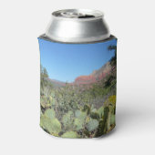 Rode rotsen en cactussen I Blikjeskoeler (Blikje Achterkant)