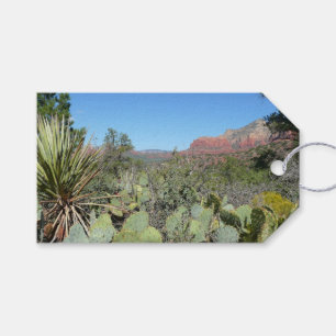 Rode rotsen en cactussen I Cadeaulabel