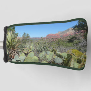 Rode rotsen en cactussen I Golfheadcover