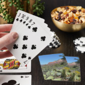 Rode rotsen en cactussen I Pokerkaarten (Insitu)