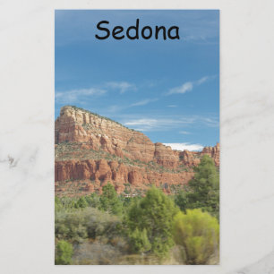 Rode rotsen in Sedona Briefpapier