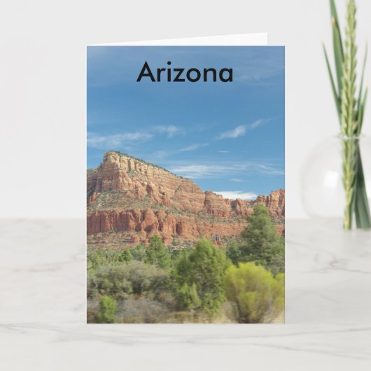 Rode rotsen in Sedona Kaart (Voorkant)