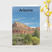 Rode rotsen in Sedona Kaart (Gele Bloem)