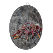 Rode rotskrab dartbord (Voorkant Links)