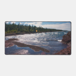 Rode rotskust – Lake Superior, U.P. Bureaumat