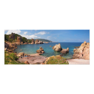 Rode rotskusten van Sardinië fotoafdrukken Foto Afdruk