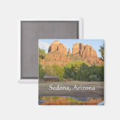 Rode rotsoversteek Sedona, Arizona Magneet (Voorkant / Achterkant)