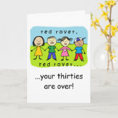 Rode rover 40ste verjaardagskaart kaart (Gele Bloem)