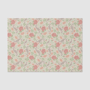 rode roze anjers Mums Floral Tissuepapier