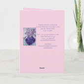 Rode roze bloem  Rozen Valentijnse Kaart (Achterkant)