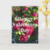 Rode roze bloem  Rozen Valentijnse Kaart (Gele Bloem)