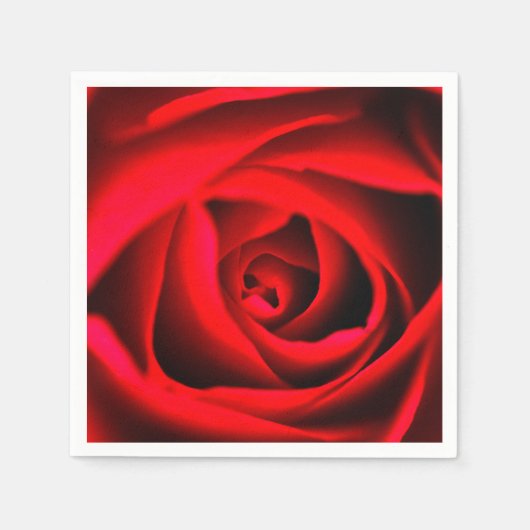 Rode roze bloem servet (Voorkant)