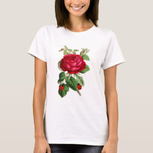  rode roze en ladybugs t-shirt