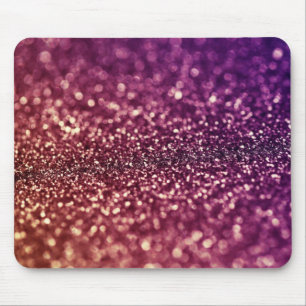 Rode roze en Paarse spaarpjes met glitter design Muismat