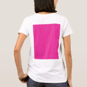 Rode, roze en paarse verfstreken overlappen elkaar t-shirt (Achterkant)