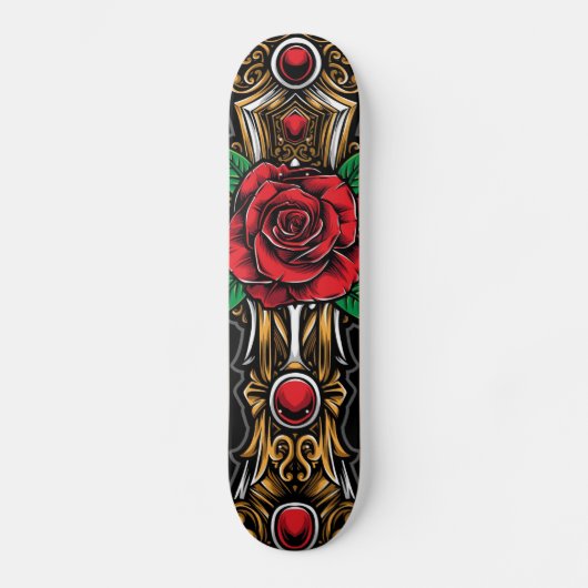 Rode roze en Rubys Skateboard (Voorkant)