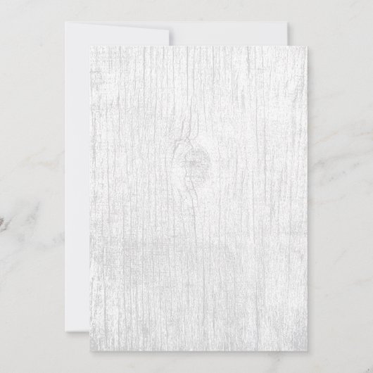 Rode roze en Thorn Lijst Rustic Fairytale bruiloft Kaart (Achterkant)