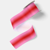 Rode Roze Gradiënt Ombré #2 Breed Lint (Achterkant)