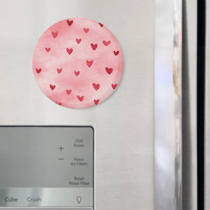 Rode Roze Harten Liefde   Magneet