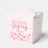 Rode Roze Harten Valentijn Bruidsfeest Bedankdoosjes (Achterkant)