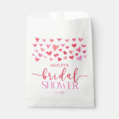 Rode Roze Harten Valentijn Bruidsfeest  Bedankzakje (Voorkant)